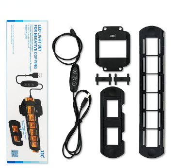 JJC FDA-LED1 Film Digitizing Adapter LED Light Set for 35mm Negative Copying , Replace Nikon ES-2 to Convert Film to Digital File