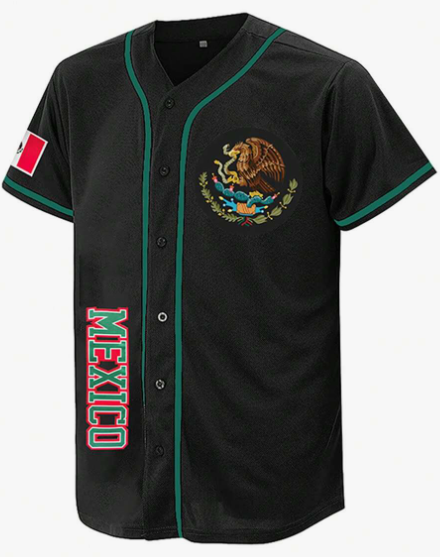 Men's Embroidery Baseball Jersey Black Casual Short Sleeve V-Neck Button T-Shirts Party Sports Top