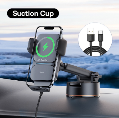Baseus Wisdom Auto Alignment Car Mount Wireless Charger