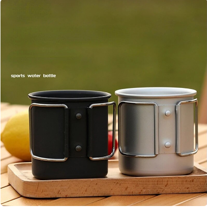 Camping Mug Aluminum Alloy Cup Tourist Tableware Picnic Utensils Outdoor Kitchen Equipment Travel Cooking Set Cookware Hiking