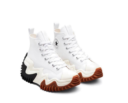 Converse Run Star Motion Canvas Platform Unisex Sneakers - White