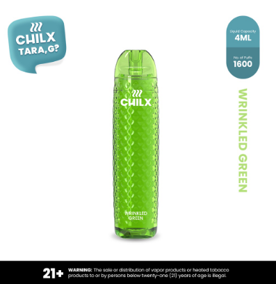 CHILX WERPA- Wrinkled Green/ Melna 1600 Puff