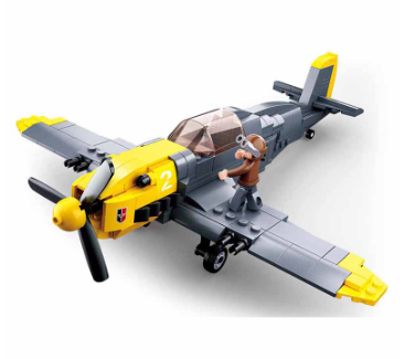 289pcs Messerschmitt Fighter Building Blocks Toys Compatible Brand Bricks DIY Assemble Aircraft Model Kids Educational Toy Gift
