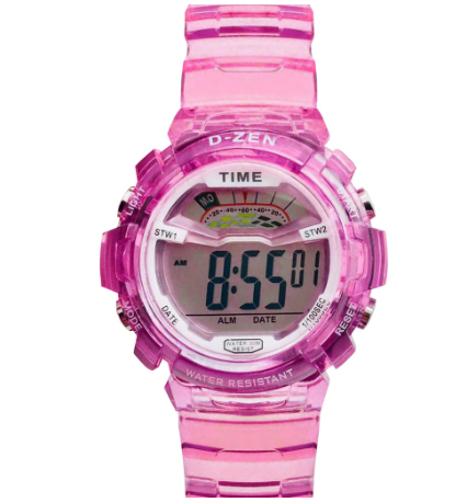 D-ZENS Original Spot Student Rubber Digital Waterproof Unisex Color Sports Electronic Watch