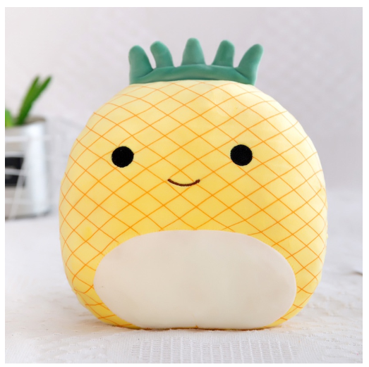 30cm Squishmallow Strawberry Pineapple Avocado Pig Plush Pillow Dinosaur Doll Christmas Tree Doll C4
