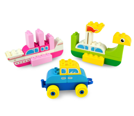 Duplo Compatible Building Blocks 46 pc Vehicles Set - HPD Little Inventor