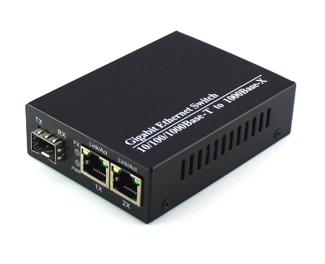 Gigabit Media Converter rj45 UTP Gigabit Optical FIber Ethernet for Ip Camera 10/100/1000M