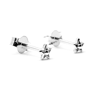 Unisilver 925 Sterling Silver Super Tiny Star Earring Studs
