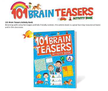 Whiz Kidsz 101 Brain Teasers Activity Book , Books for Kids Paperback