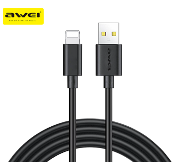 Awei CL-77L 1M Smart Fast Charging 8 Pin Light Cable Data Transfer Sync Cord