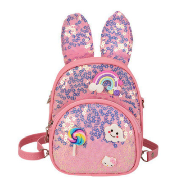 Rabbit Ears Cute Children's Bag 2022 Korean Version On The New Sequins Cartoon Small Fresh Children's Backpack