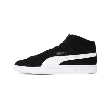 Puma PUMA Men/Women Suede Casual Shoes, Breathable Warm Black Basketball High-Top Sneakers