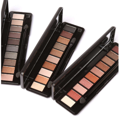 FOCALLURE 10 Colors Earth Tone Eyeshadow Palette with Brush