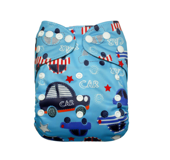 Cathy Baby Charcoal Inner Cloth Diaper Printed One Size Reusable Washable Pocket Bamboo Charcoal Cloth Nappy N8