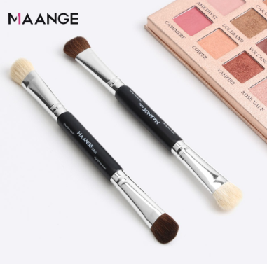 MAANGE 1Pcs Double Head Makeup Brush Beauty Tools For Nose Shadow Eyeshadow