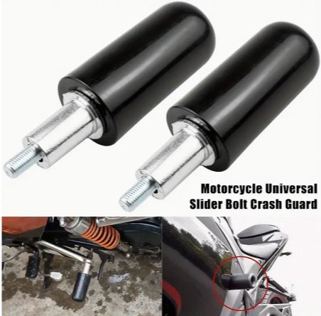 Frame Sliders Universal Large Motorcycle Frame Sliders Anti Crash Protector Kit Durable Metal Premium Protector Kit Universal Frame Sliders