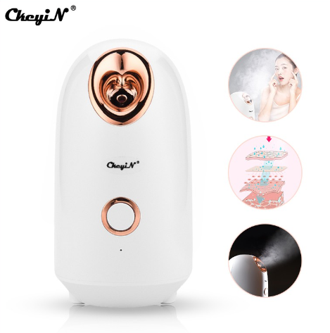 Ckeyin 150ML Warm Facial Steamer Fast Heat Nano Mist Face Sprayer SPA Face Moisturizer MR446
