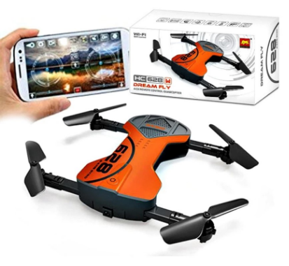 HC 658 0.3mp Camera Mini RC Foldable Drone with HD Camera