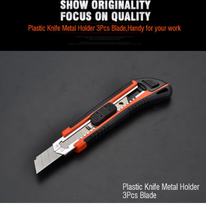 Plastic Cutter With 3pcs Blade 18mm