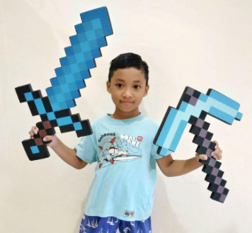 Minecraft Sword Toy Minecraft Toys Theme Party Toy EVA Foam Diamond Sword Pickaxe Game Model Toy