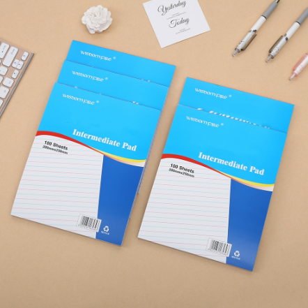 WISDOM 100SHEETS HIGH QUALITY INTERMEDIATE PAD PAPER