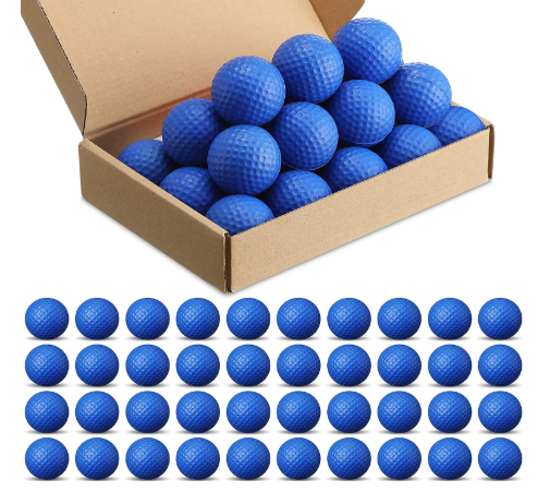 Yilloog 120 Pack Foam Golf Practice Balls Bulk, Foam Golf Balls for Golf Practice, Realistic Feel and Limited Flight Training Balls for Indoor or Outdoor, Soft Ball for Golf Party