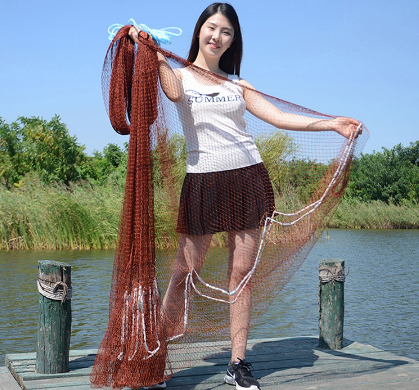 Fishing Net 5.5M Upgraded Version American Hand Throwing Fishing Net Easy Throwing