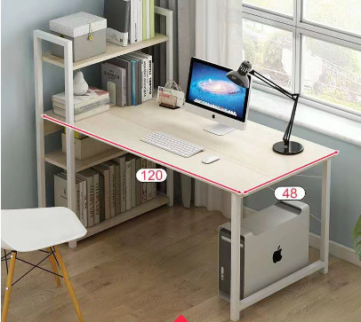 Modern computer desk desktop office simple bookshelf integrated multifunctional