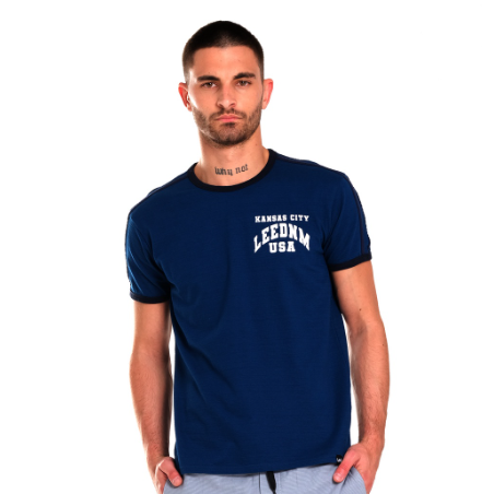 Lee Ringer T-shirt for Men in Atlantic Blue