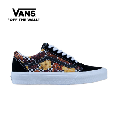 Vans Old Skool Animal Checkerboard Tortoise Shell/Black Suede Sneakers For Unisex