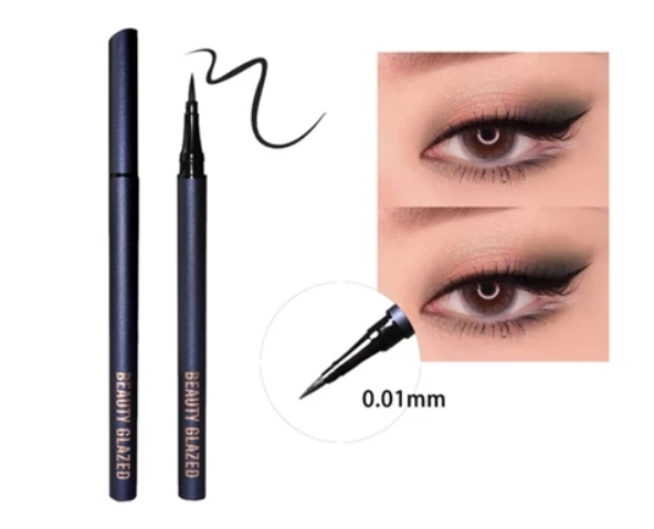 BEAUTY GALZED Black Liquid Eyeliner Pen Long Lasting Waterproof Eye Cosmetics Makeup