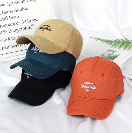 California Cool Style Cotton Men Adjust Baseball Cap Outdoor Bull Caps