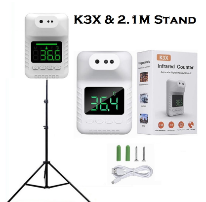 Senda K3X Wall-mounted Thermometer School Station Mall Body Temperature Measurement Alarm With Stand