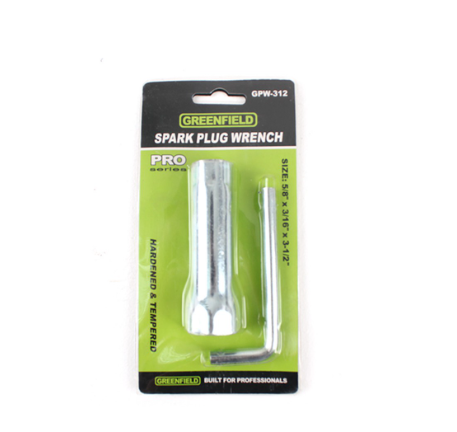 Greenfield Spark Plug Wrench 5/8X13/16X3-1/2 INV-FD