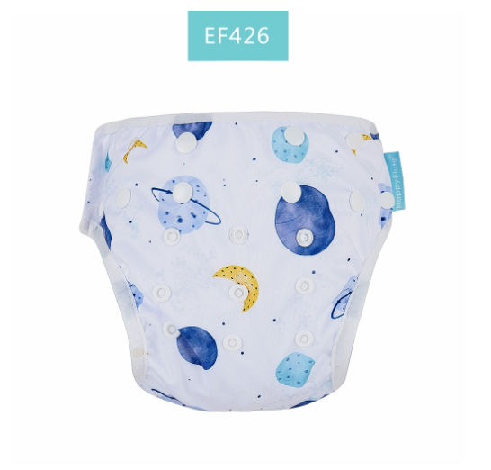 HappyFlute New Print Breathable Mesh Fabric Adjustable Pool Pant Swimming Pool Diaper Cover Reusable Washable Summer Baby c33