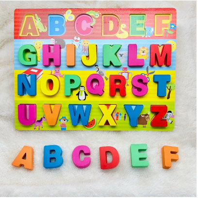 Alphabet Board A to Z Wooden Letter Blocks and Number Board 1-20 Wooden Blocks Counting Numbers