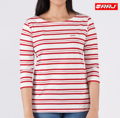 RRJ Basic Tees for Ladies Regular Fitting Trendy fashion Casual Top T-shirt for Ladies 115560 Red