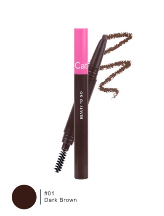 Cathy Doll Beauty To Go Economy Eye Brow Pencil 0.16g 01 Dark Brown