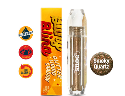 Snoe Beauty Bling Bling Glitter Liquid Eye Shadow in SMOKY QUARTZ