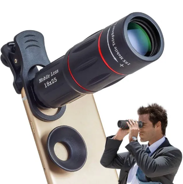 18X Universal Monocular Phone Telescopic Lens High Power External Optical Telephoto Lens