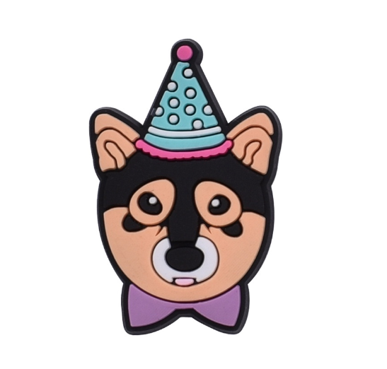 Cute Bichon Frise Jibbitz for Crocs Paw Dog Jibbits Charm Golden Retriever Shoe Charms Pug Corgi Jibits Crocks Kids Shoes Accessories D25