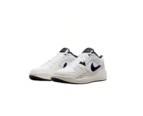 Jordan Stadium 90 'White Black' Wear-Resistant And Breathable Low-Top Sports Casual Shoes For Men, White/Black FD6424-100