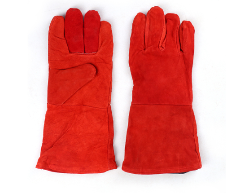 Mitsushi 14 inch Welding Gloves Thick Leather Gloves Welding Protective Gloves