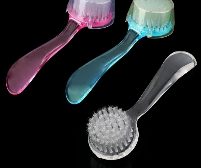 Soft Bristle Facial Brush Scrub Exfoliating Face Skin Care Cleaning Wash Brushes