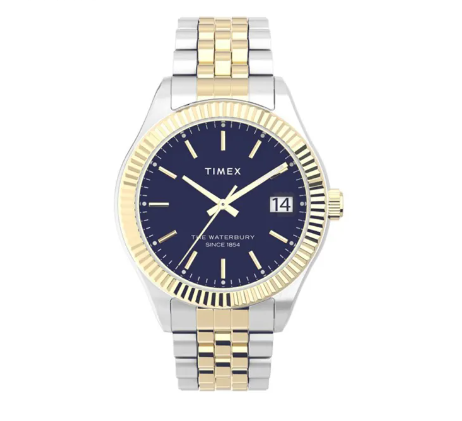 Timex Waterbury Legacy Two Tone Stainless Steel Analog Quartz Watch For Women TW2V31600 STYLE