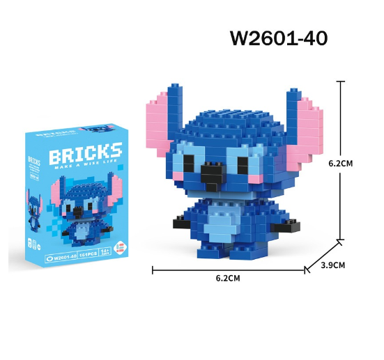 Mini Building Block Assembled Small Particles Bricks Toys For Kid Birthday Gift Cute Cartoon Blocks M18