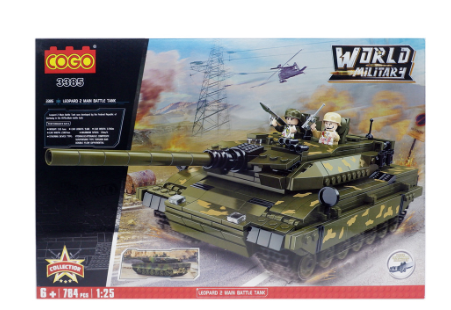 Cogo World Military Leopard 2 Main Battle Tank MK4 Building Blocks