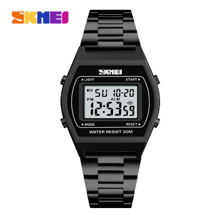 Skmei Women's Simple Digital Waterproof Watch 1328  BLACK