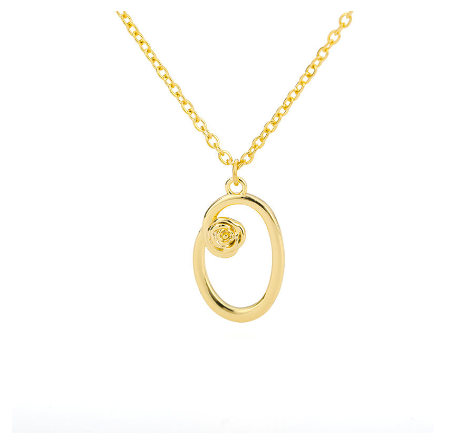 Dainty Gold Letter Necklace Tiny 26 Capital A-Z Pendant Choker Necklace,Cute Personalized Name Necklace Gold Jewelry Necklace O