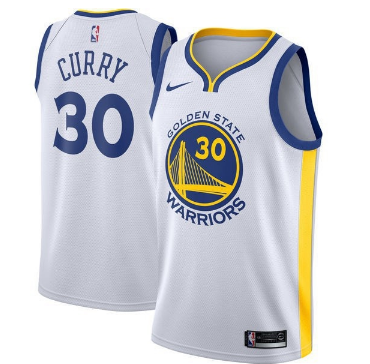 Men's Stephen Curry Golden State Warriors Badge Jersey